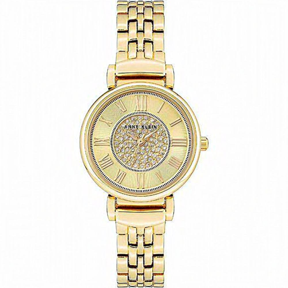 Women's Gold‎ Crystals Light champagne dial Bracelet Watch